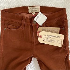 NWT Current/Elliott suede leather pants, size 26